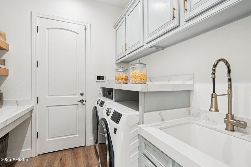 Laundry Room With Prep Sink
