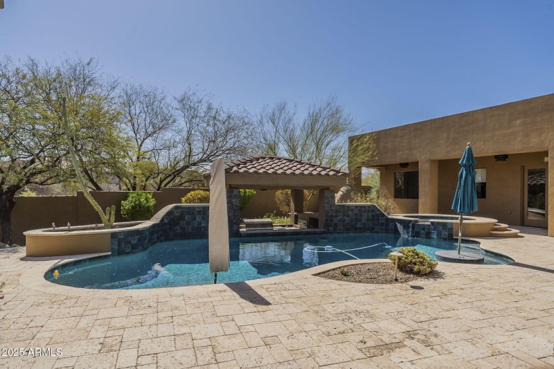 Pool and outdoor kitchen