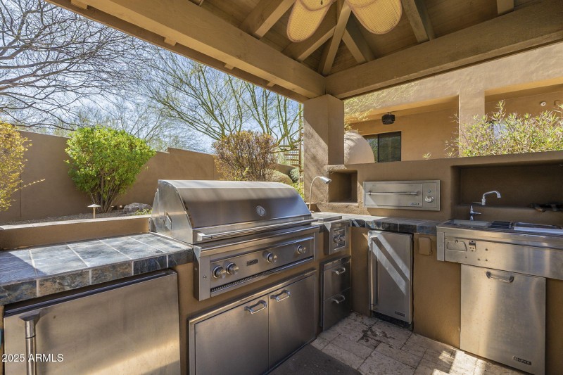 Outdoor kitchen and ramada