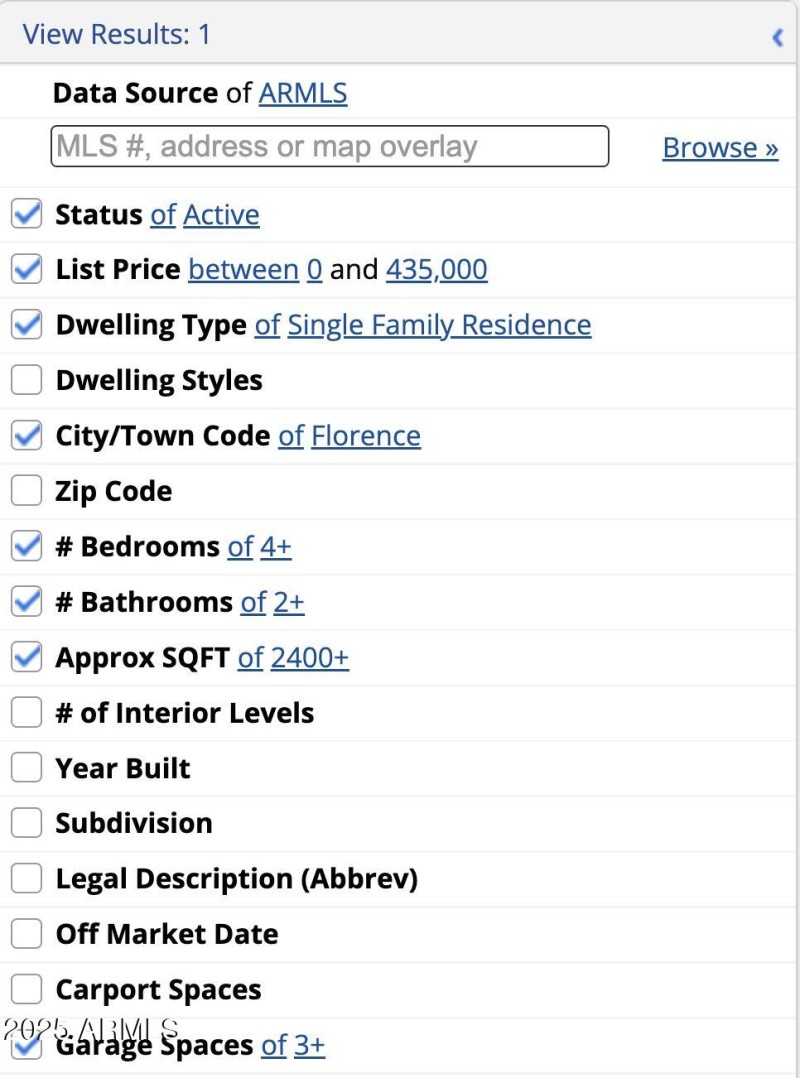 Florence City Search