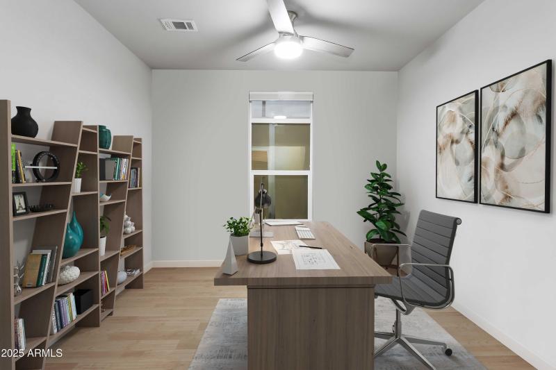 front bedroom- virtually staged