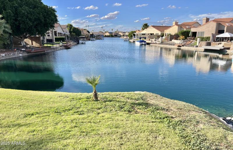 waterway behind property