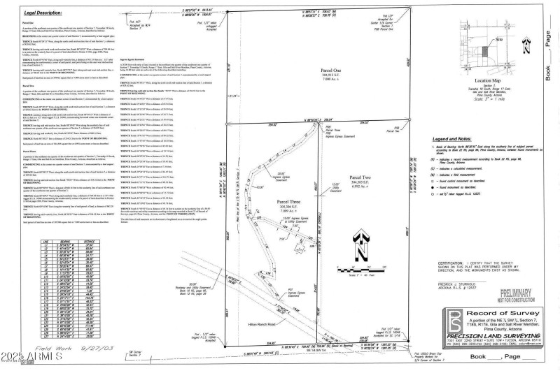 Hilton Ranch Platt Map