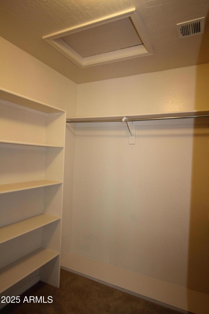 Primary walk in closet