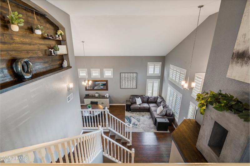 Looking Down From Top Of Stairs