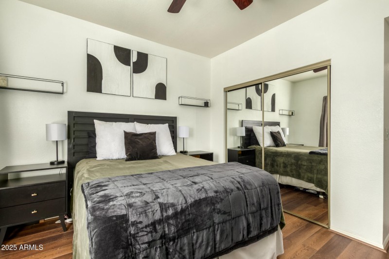 Bedroom toward closet