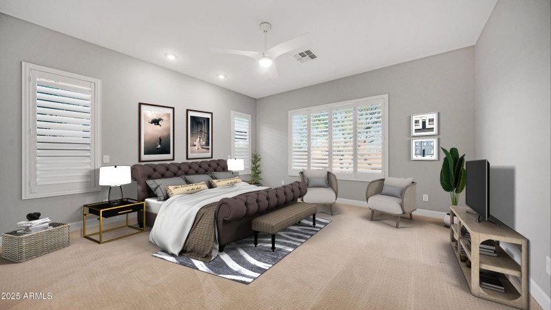 Primary Suite Staged