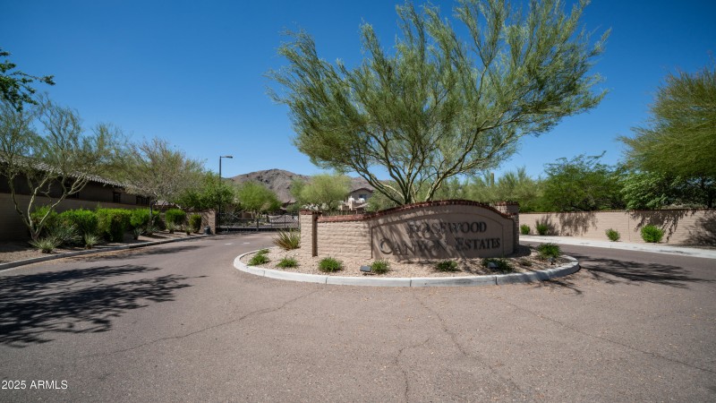 Rosewood Canyon Estates Gated entry