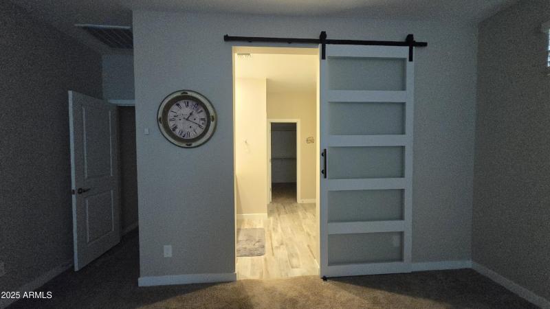 Barndoor to Master Bath