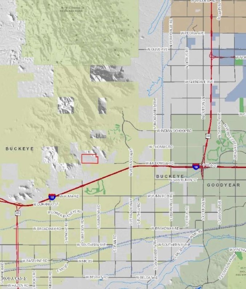 Buckeye Land (Fisher Prop) - Area Map ma