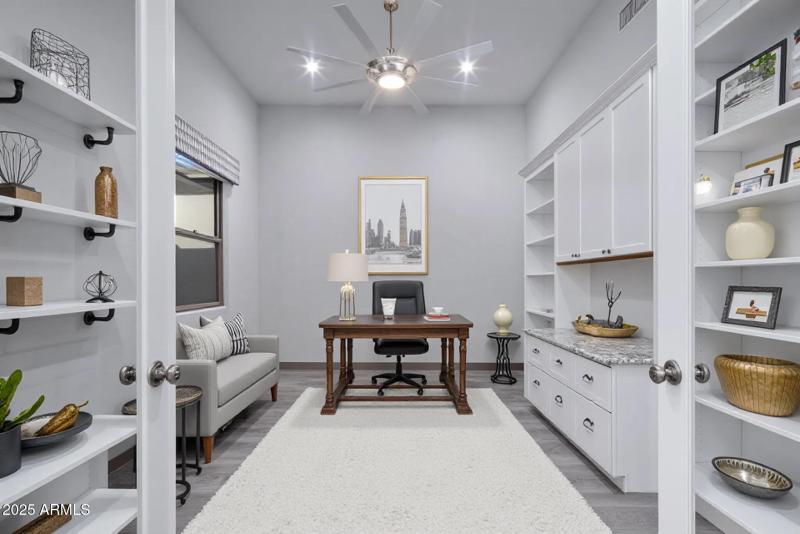 Office/Den Virtually Staged