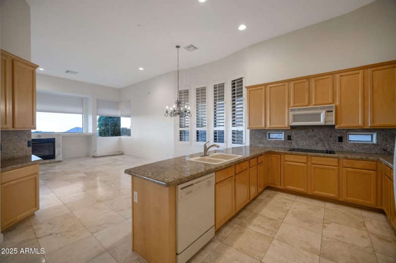 Kitchen opens to greatroom!