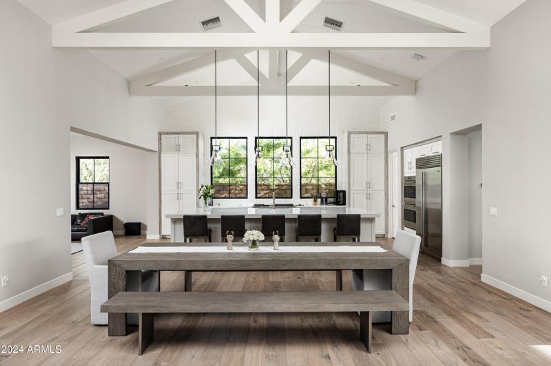 Dining in great room