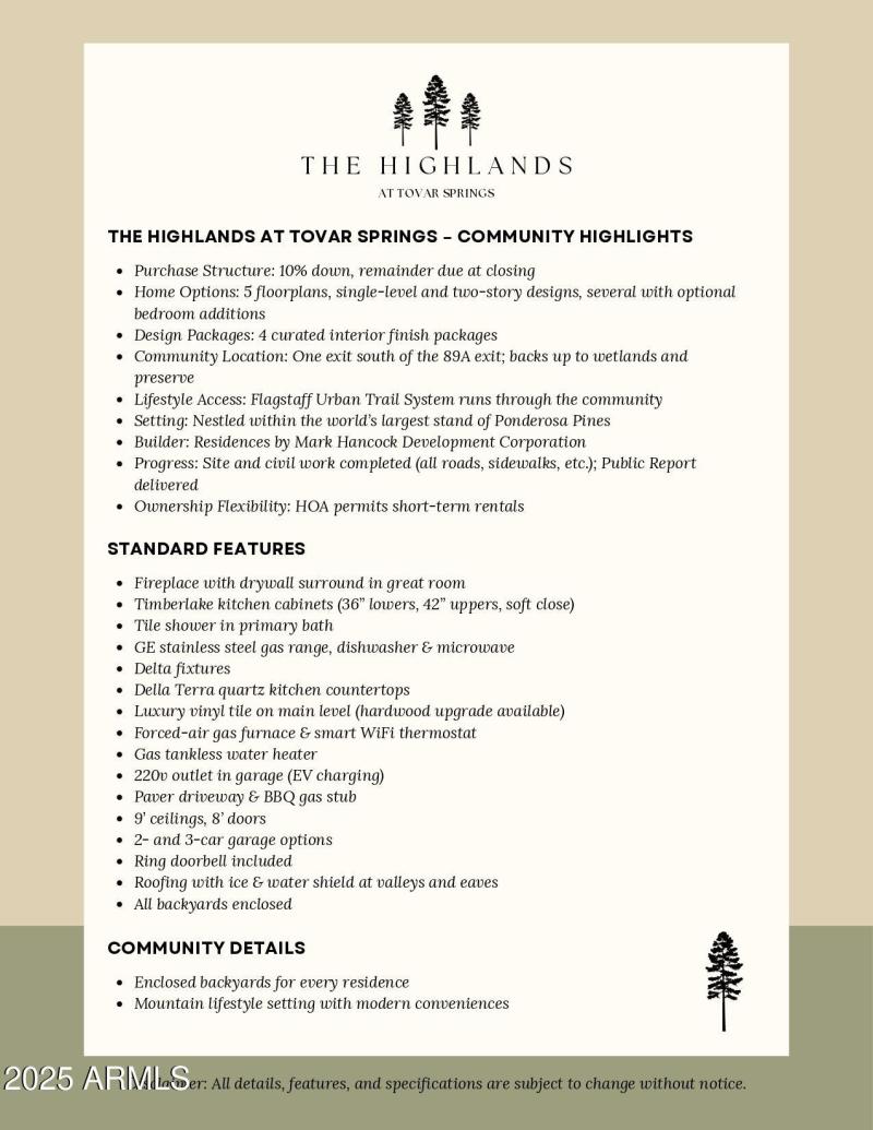 Tovar Springs Community Features