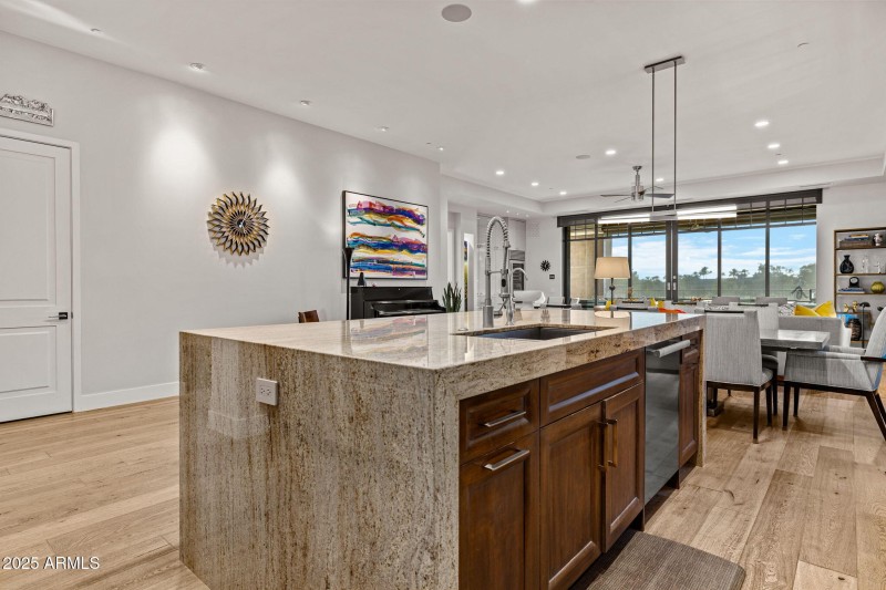 Kitchen Island to Dining & Patio