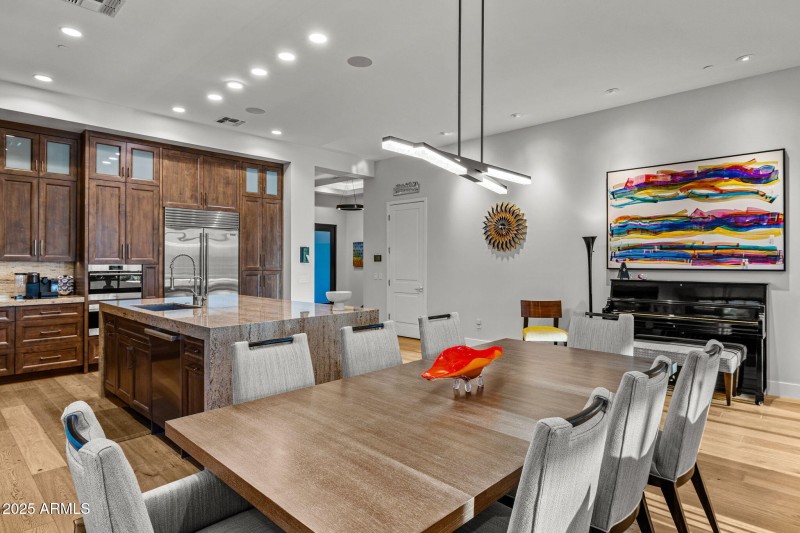 Dining to Kitchen & Front Entry