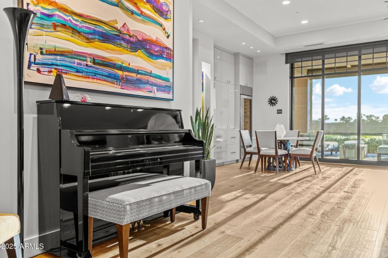 From front entry to bar & Patio.