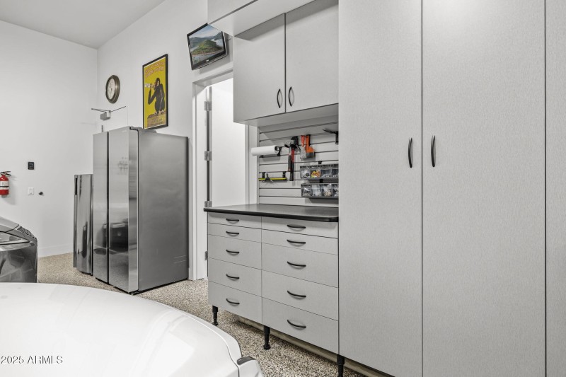 Customized garage storage.