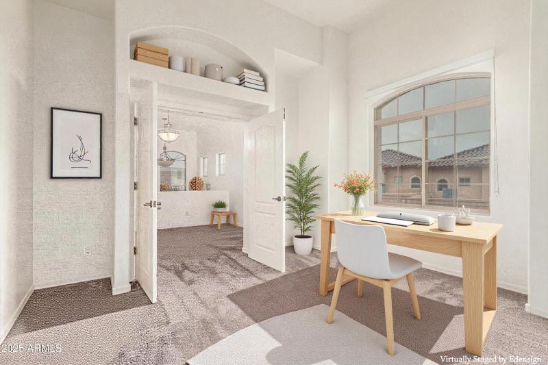 virtually staged office