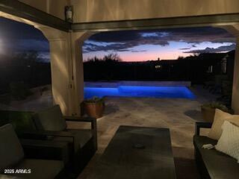 Back Patio at Sunset