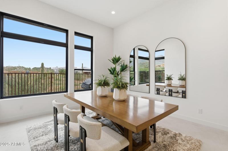 Casual Dining Area W Backyard Views