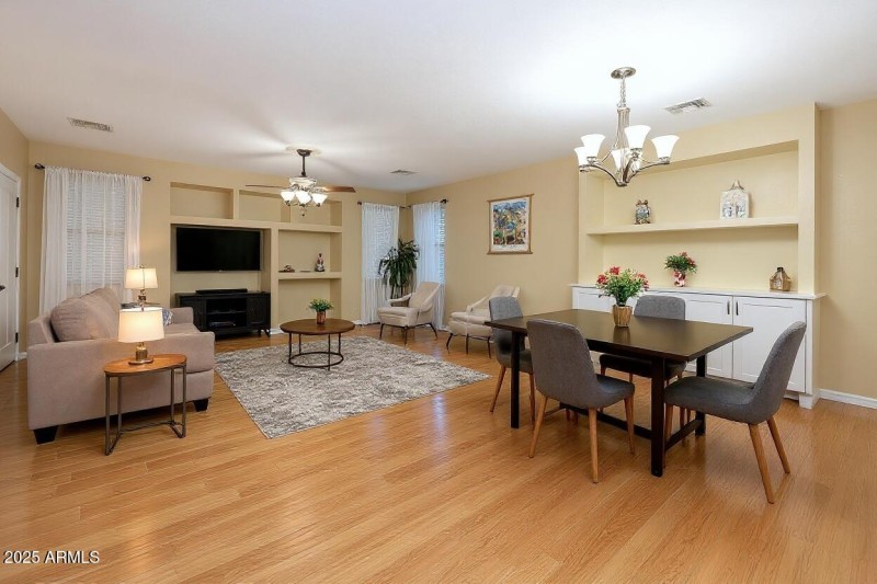 Virtually Staged Living Room