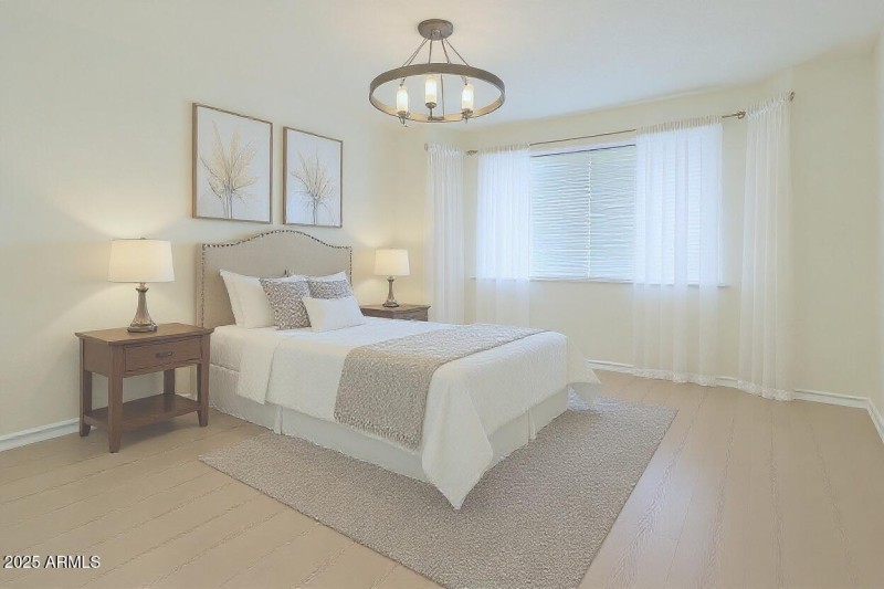 Virtually Staged Primary Bedroom