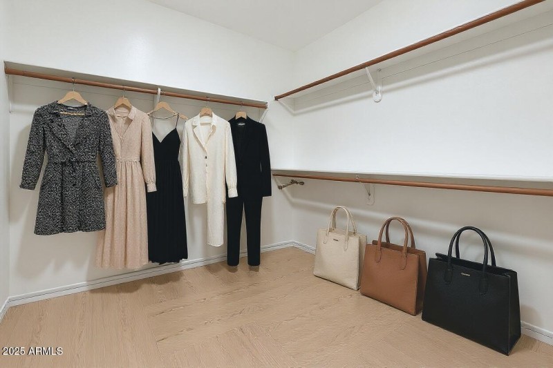 Virtually Staged Closet