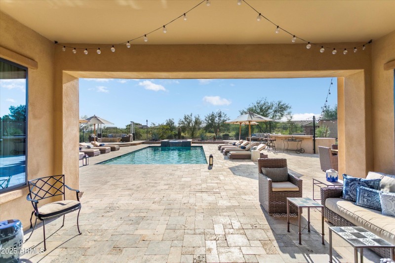 Covered Patio at Rear