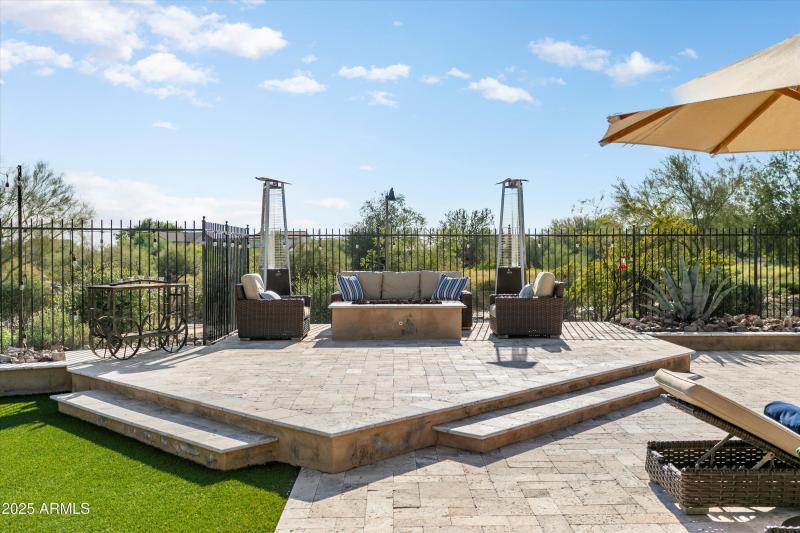 Fir-Pit at Raised Patio 1