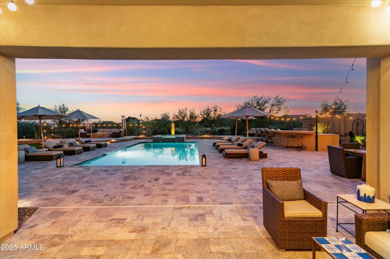 Twilight - Covered Patio