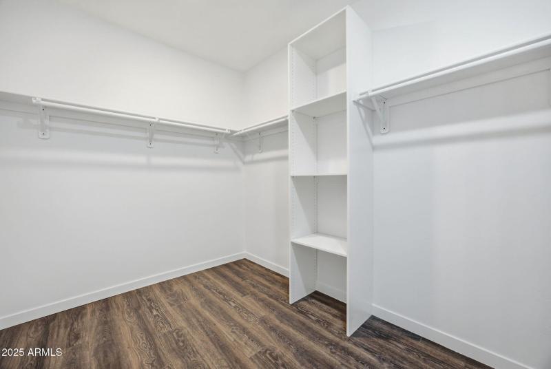 Oversized primary closet