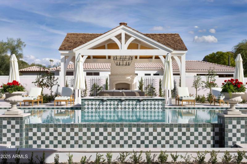 Ramada overlooking pool & spa