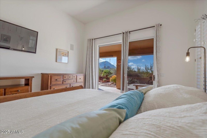 Master Bedroom with View of Troon Mounta