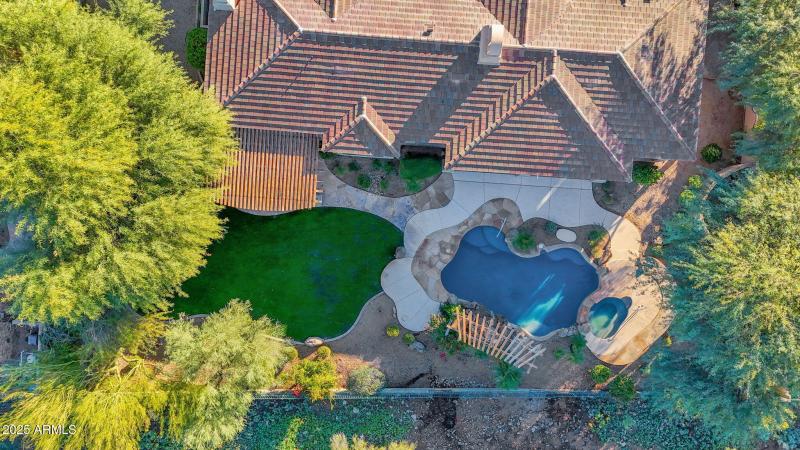 Aerial View Backyard