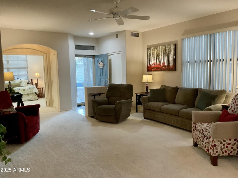 Living Room to Second Bedroom/Den