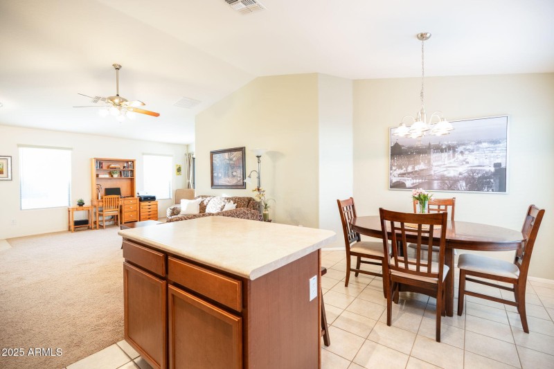 spacious kitchen & dining