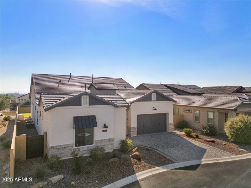 Aerial front of home