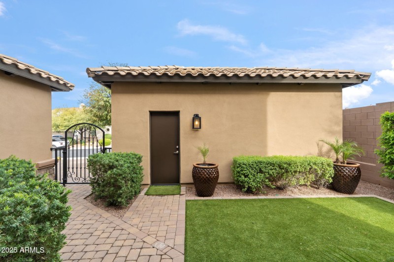 Door to 3rd car garage