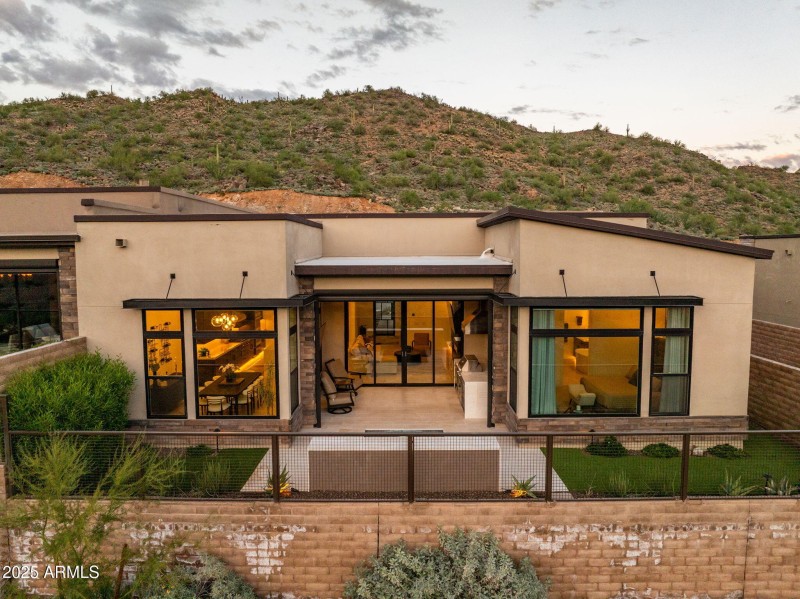 Aerial View of Private Backyard