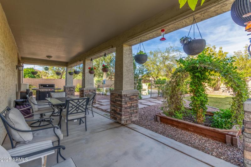 128th - Extended Covered Back Patio with