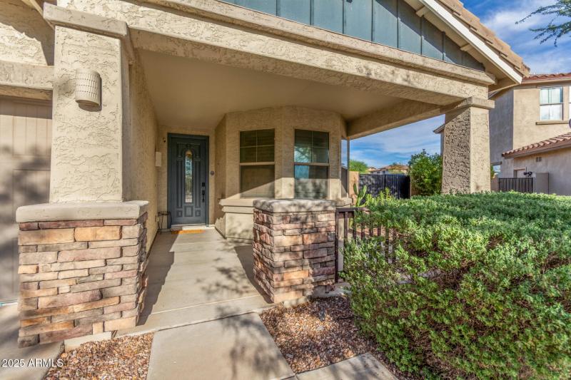 128th - Stone Facade Front Porch