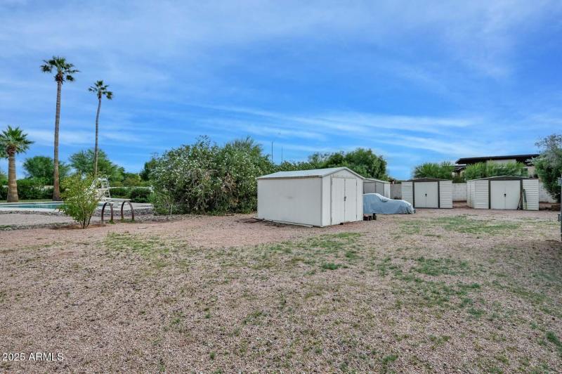 West Side yard-Sheds