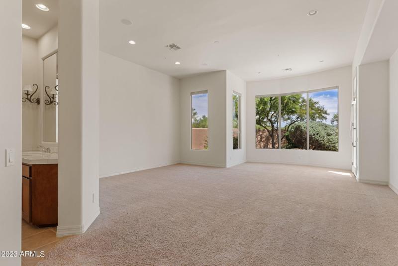 Master suite with sitting room