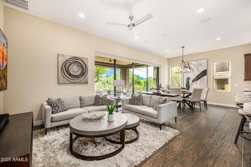 Multiple seating areas