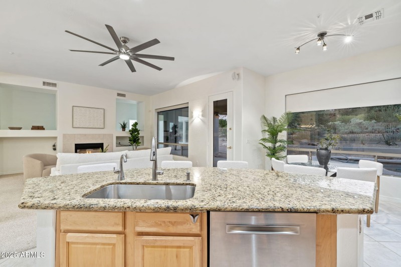 Kitchen to Family Room