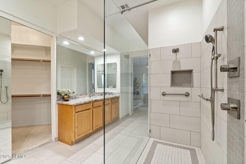 Glass Enclosed Walk-in Shower