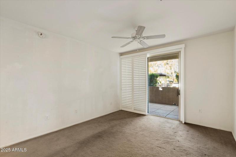 Living Room with Plantation Shutters