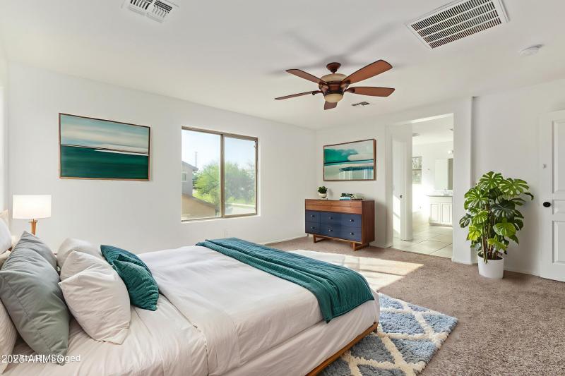 Virtually Staged Primary Bedroom