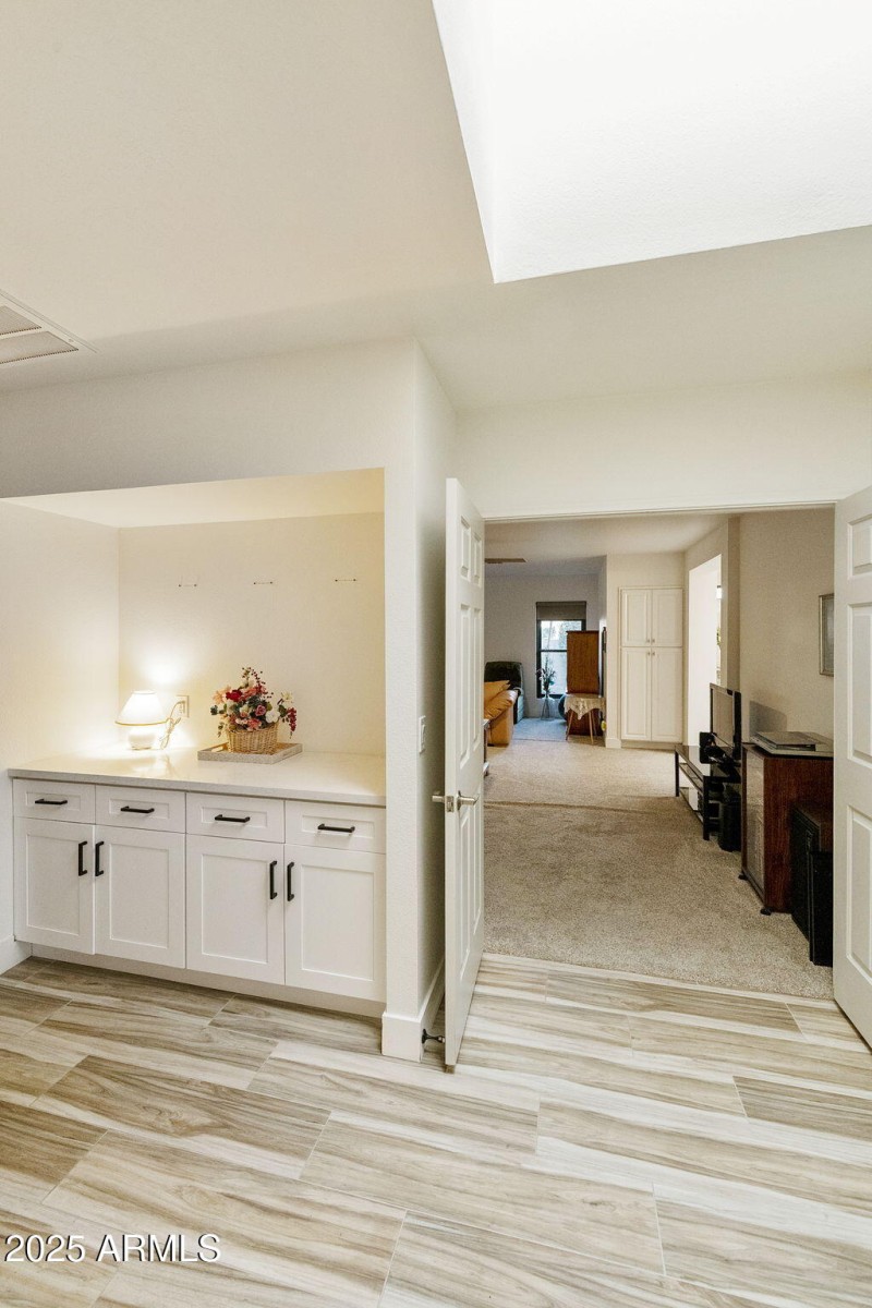 Cabinets outside Primary Suite